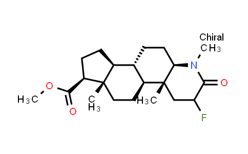CAS No. 914087-65-3, (4aR,4bS,6aS,7S,9aS,9bS,11aR)-methyl 3-fluoro-1,4a,6a-trimethyl-2-oxohexadecahydro-1H-indeno[5,4-f]quinoline-7-carboxylate