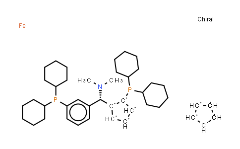 CAS No. 914089-00-2, (S)-(-)-[(S)-2-Dicyclohexylphosphinoferrocenyl](N,N-dimethylamino)(2-dicyclohexylphosphinophenyl)methane
