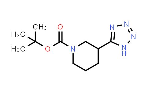 CAS No. 91419-64-6, 3-(1H-Tetrazol-5-yl)-1-piperidinecarboxylic acid 1,1-dimethylethyl ester