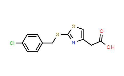 CAS No. 914206-02-3, 2-(2-((4-Chlorobenzyl)thio)thiazol-4-yl)acetic acid