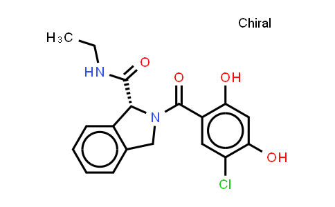 CAS No. 914298-84-3, 1H-Isoindole-1-carboxamide, 2-(5-chloro-2,4-dihydroxybenzoyl)-N-ethyl-2,3-dihydro-, (1R)