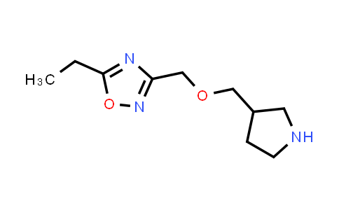 CAS No. 914299-45-9, 5-Ethyl-3-((pyrrolidin-3-ylmethoxy)methyl)-1,2,4-oxadiazole