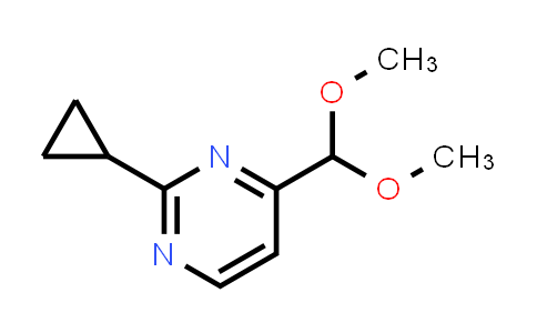 CAS No. 914348-07-5, 2-Cyclopropyl-4-(dimethoxymethyl)pyrimidine