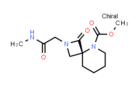 CAS No. 914389-30-3, 2,5-Diazaspiro[3.5]nonane-5-carboxylic acid, 2-[2-(methylamino)-2-oxoethyl]-1-oxo-, methyl ester, (4R)-