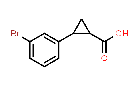 CAS No. 91445-84-0, Cyclopropanecarboxylic acid, 2-(3-bromophenyl)-
