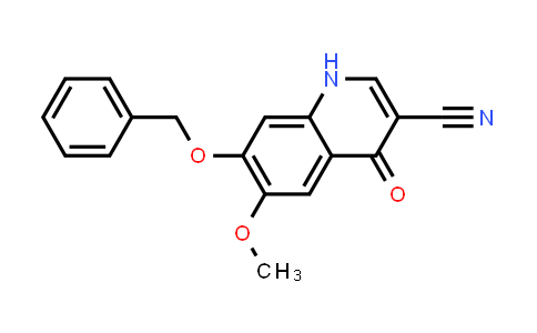 CAS No. 914490-11-2, 7-(Benzyloxy)-6-methoxy-4-oxo-1,4-dihydroquinoline-3-carbonitrile