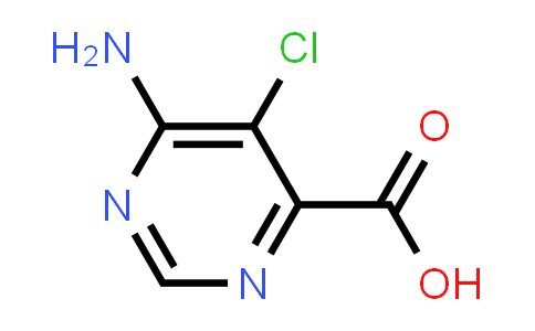 CAS No. 914916-98-6, 6-Amino-5-chloro-4-pyrimidinecarboxylic acid