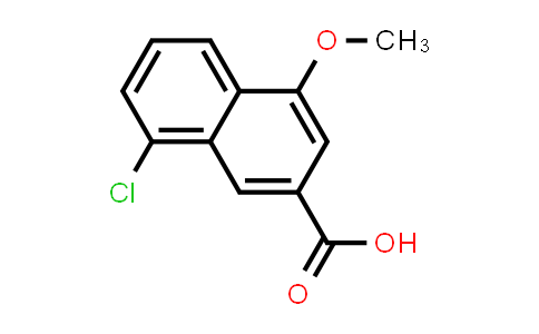 CAS No. 91498-80-5, 2-Naphthalenecarboxylic acid, 8-chloro-4-methoxy-
