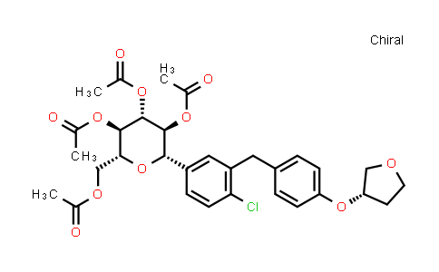MC579647 | 915095-99-7 | D-Glucitol, 1,5-anhydro-1-C-[4-chloro-3-[[4-[[(3S)-tetrahydro-3-furanyl]oxy]phenyl]methyl]phenyl]-, 2,3,4,6-tetraacetate, (1S)-