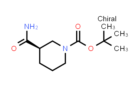 CAS No. 915226-43-6, tert-Butyl (R)-3-carbamoylpiperidine-1-carboxylate