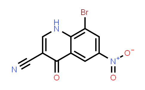 CAS No. 915369-21-0, 3-Quinolinecarbonitrile, 8-bromo-1,4-dihydro-6-nitro-4-oxo-