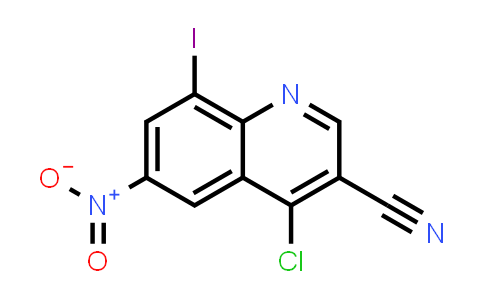 CAS No. 915369-50-5, 3-Quinolinecarbonitrile, 4-chloro-8-iodo-6-nitro-