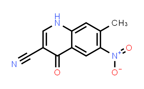 CAS No. 915369-61-8, 3-Quinolinecarbonitrile, 1,4-dihydro-7-methyl-6-nitro-4-oxo-