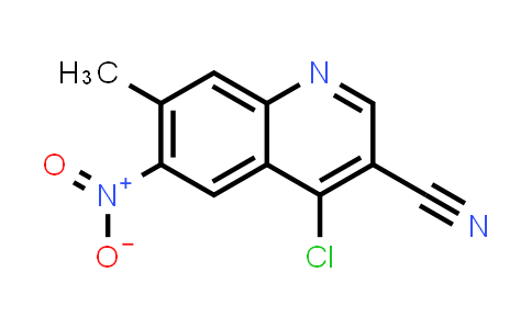 CAS No. 915369-63-0, 3-Quinolinecarbonitrile, 4-chloro-7-methyl-6-nitro-