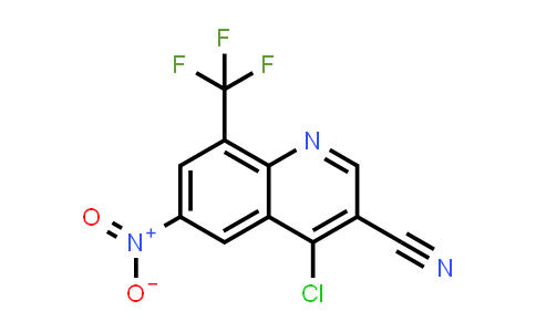 CAS No. 915369-70-9, 3-Quinolinecarbonitrile, 4-chloro-6-nitro-8-(trifluoromethyl)-