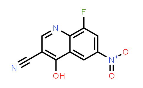 CAS No. 915369-93-6, 3-Quinolinecarbonitrile, 8-fluoro-4-hydroxy-6-nitro-