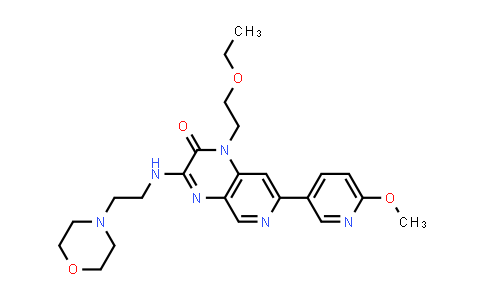 915397-18-1 | Pyrido[3,4-b]pyrazin-2(1H)-one, 1-(2-ethoxyethyl)-7-(6-methoxy-3-pyridinyl)-3-[[2-(4-morpholinyl)ethyl]amino]-