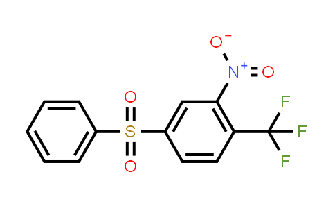 CAS No. 915763-82-5, Benzene, 2-nitro-4-(phenylsulfonyl)-1-(trifluoromethyl)-