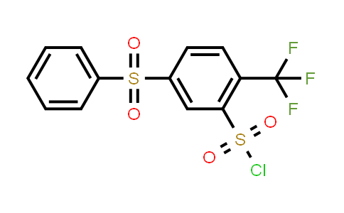 CAS No. 915763-84-7, Benzenesulfonyl chloride, 5-(phenylsulfonyl)-2-(trifluoromethyl)-