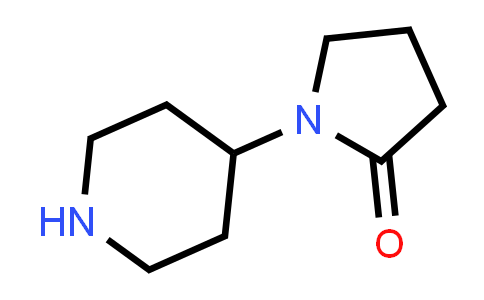 CAS No. 91596-61-1, 1-(Piperidin-4-yl)pyrrolidin-2-one