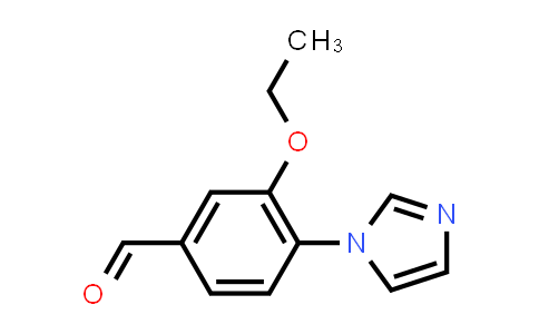 DY579786 | 916343-35-6 | Benzaldehyde, 3-ethoxy-4-(1H-imidazol-1-yl)-