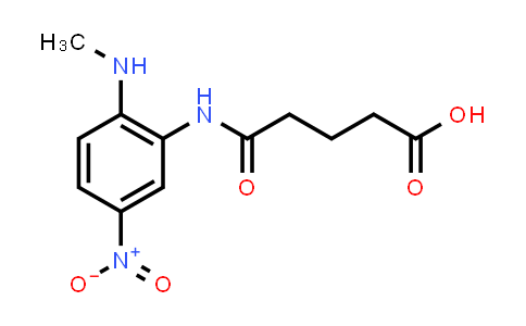 CAS No. 91644-13-2, 5-((2-(Methylamino)-5-nitrophenyl)amino)-5-oxopentanoic acid