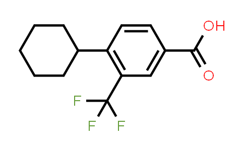 CAS No. 916806-97-8, 4-Cyclohexyl-3-(trifluoromethyl)benzoic acid