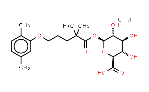 CAS No. 91683-38-4, Gemfibrozil 1-O-β-glucuronide
