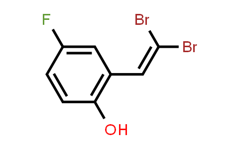 CAS No. 91703-57-0, 2-(2,2-Dibromovinyl)-4-fluorophenol