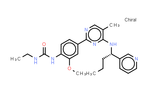 MC579836 | 917111-44-5 | N-乙基-N'-[2-甲氧基-4-[5-甲基-4-[[(1S)-1-(3-吡啶基)丁基]氨基]-2-嘧啶基]苯基]脲