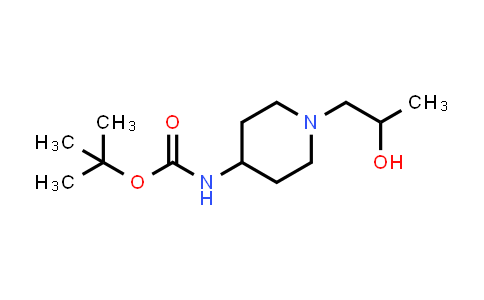 CAS No. 917344-75-3, tert-Butyl (1-(2-hydroxypropyl)piperidin-4-yl)carbamate