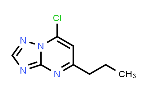 CAS No. 917747-66-1, 7-Chloro-5-propyl-[1,2,4]triazolo[1,5-a]pyrimidine