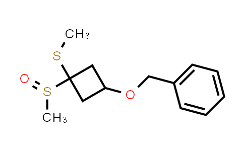 CAS No. 917887-34-4, 1-(Methylsulfinyl)-1-methylthio-3-(phenylmethoxy)cyclobutane