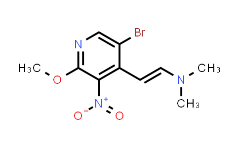 CAS No. 917918-81-1, 5-Bromo-4-[2-(dimethylamino)ethenyl]-2-methoxy-3-nitropyridine