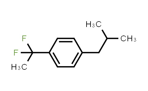 CAS No. 918110-09-5, 1-(1,1-Difluoroethyl)-4-isobutylbenzene