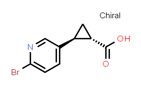 CAS No. 918305-72-3, (1S,2S)-rel-2-(6-Bromopyridin-3-yl)cyclopropane-1-carboxylic acid