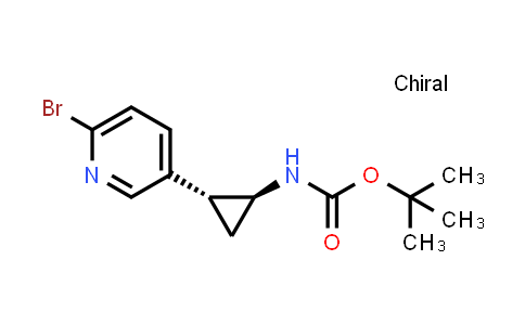 DY579916 | 918305-73-4 | tert-Butyl N-[(1S,2R)-rel-2-(6-bromopyridin-3-yl)cyclopropyl]carbamate