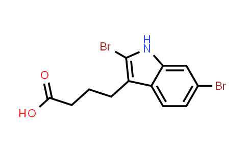 CAS No. 91844-19-8, 4-(2,6-Dibromo-1H-indol-3-yl)butanoic acid