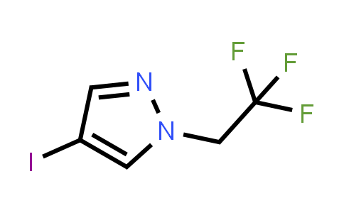 CAS No. 918483-35-9, 4-Iodo-1-(2,2,2-trifluoroethyl)-1H-pyrazole