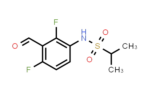 CAS No. 918523-55-4, N-(2,4-difluoro-3-formylphenyl)propane-2-sulfonamide