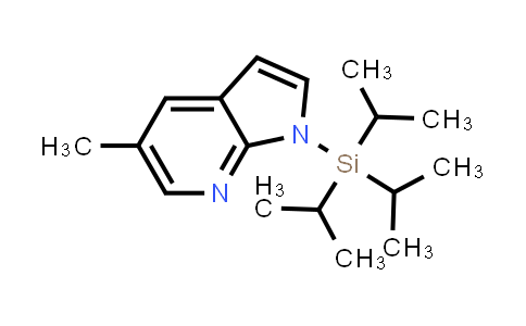 CAS No. 918523-66-7, 5-Methyl-1-[tris(1-methylethyl)silyl]-1H-pyrrolo[2,3-b]pyridine