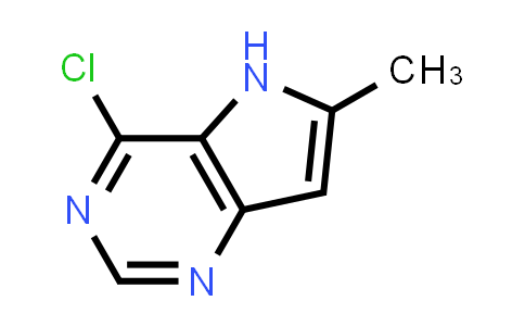 CAS No. 91862-35-0, 4-Chloro-6-methyl-5H-pyrrolo[3,2-d]pyrimidine