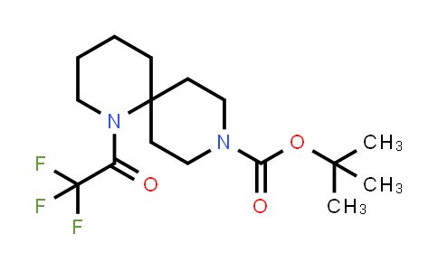 CAS No. 918896-27-2, 1,9-Diazaspiro[5.5]undecane-9-carboxylic acid, 1-(2,2,2-trifluoroacetyl)-, 1,1-dimethylethyl ester