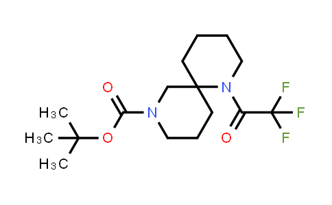 CAS No. 918896-29-4, 1,8-Diazaspiro[5.5]undecane-8-carboxylic acid, 1-(2,2,2-trifluoroacetyl)-, 1,1-dimethylethyl ester