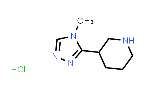 CAS No. 919100-23-5, 3-(4-Methyl-4H-1,2,4-triazol-3-yl)piperidine hydrochloride