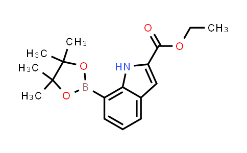 CAS No. 919119-62-3, Ethyl 7-(4,4,5,5-tetramethyl-1,3,2-dioxaborolan-2-yl)-1H-indole-2-carboxylate