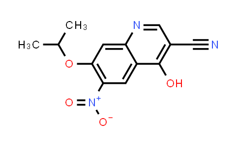 CAS No. 919482-01-2, 3-Quinolinecarbonitrile, 4-hydroxy-7-(1-methylethoxy)-6-nitro-