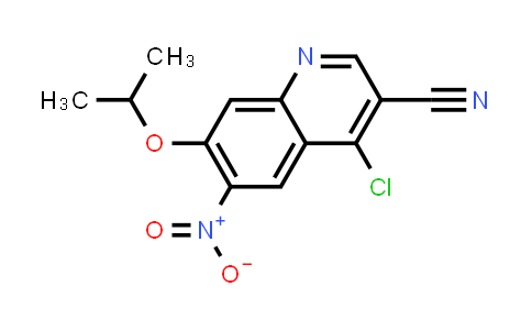 CAS No. 919482-03-4, 3-Quinolinecarbonitrile, 4-chloro-7-(1-methylethoxy)-6-nitro-