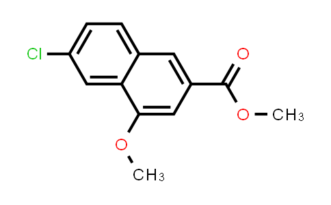 CAS No. 92023-33-1, 2-Naphthalenecarboxylic acid, 6-chloro-4-methoxy-, methyl ester