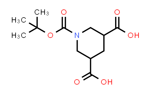 CAS No. 920297-39-8, 1-[(tert-Butoxy)carbonyl]piperidine-3,5-dicarboxylic acid